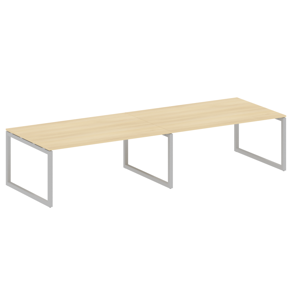 Переговорный стол Метал Систем Куатро 3600*1235*750 Метал Систем Куатро Акация Лорка