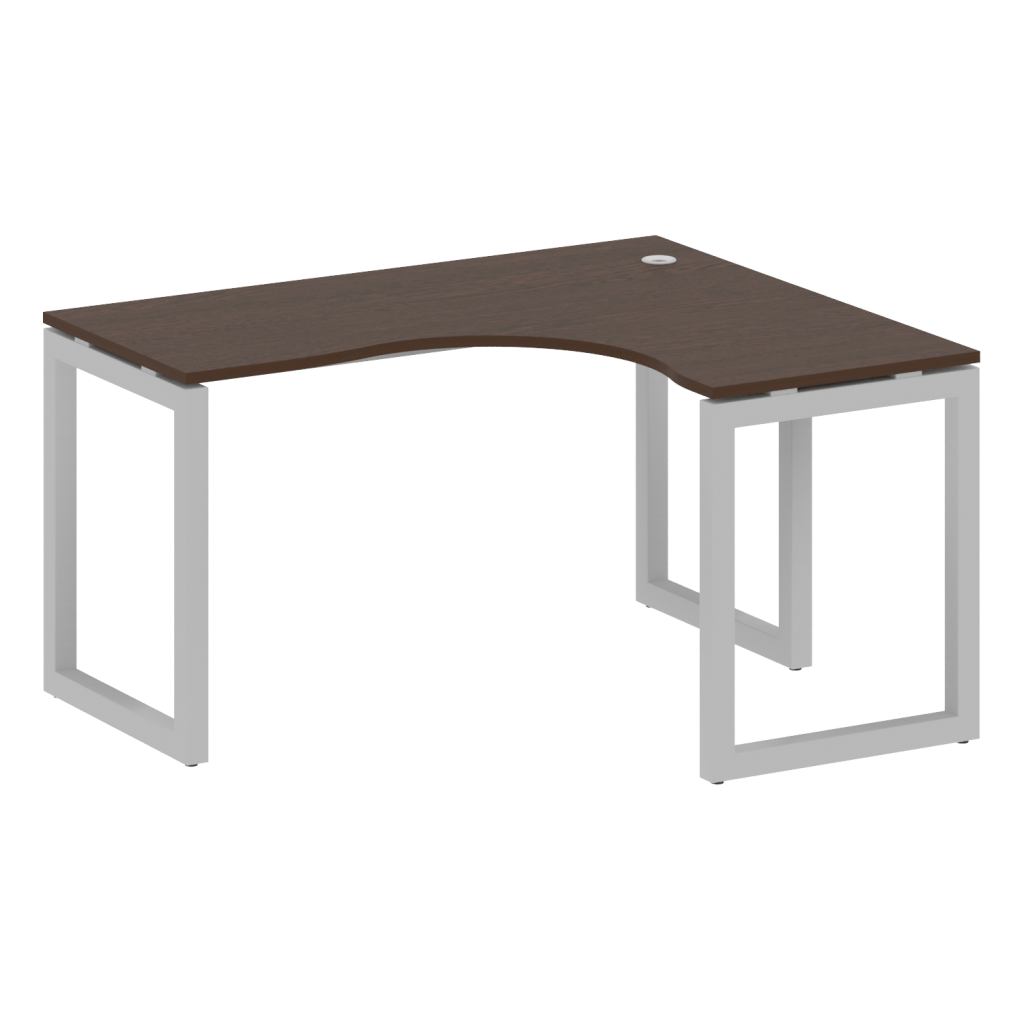 Стол криволинейный правый Метал Систем Куатро 1400*1200*750 Метал Систем Куатро Венге Цаво