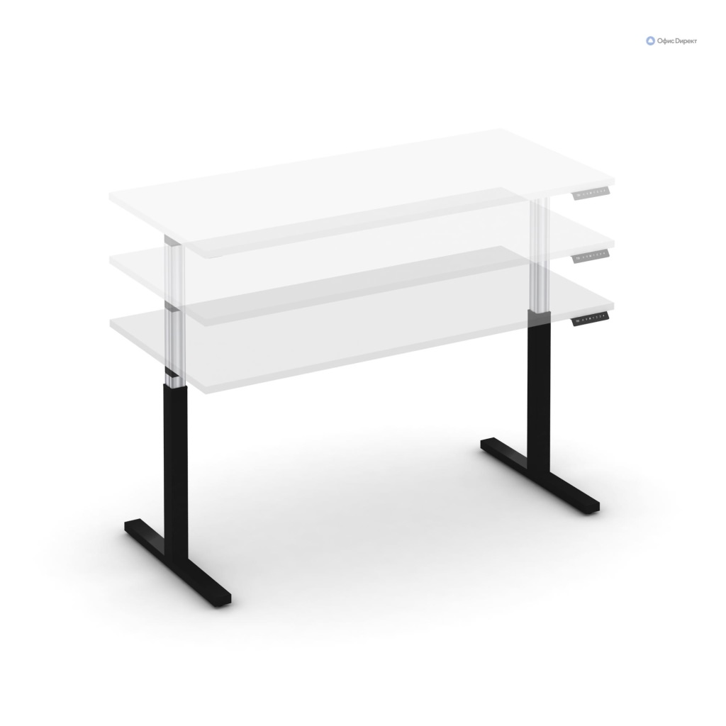 Стол электроподъемный Move Up | Мув Ап 1580*720*720 Move Up | Мув Ап Белый Бриллиант/Металл Антрацит