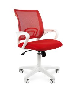 Красный Кресло CHAIRMAN 696 White Красный